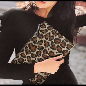 Veronica Beard Newman Marcus leopard print clutch
